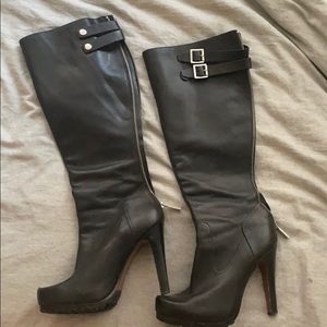 Rachel Zoe high heel zip up boots